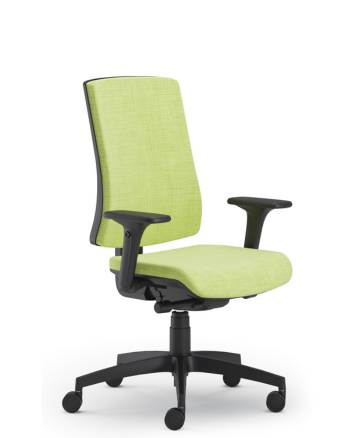 Scaun de birou Pure Negru, Tapițat Verde E35