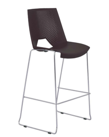 Scaun Strike 2130 tip Bar Polipropilenă Neagră P74