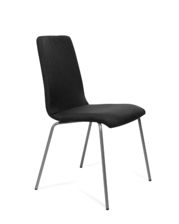 Scaun Viola Negru cu Cadru Gri