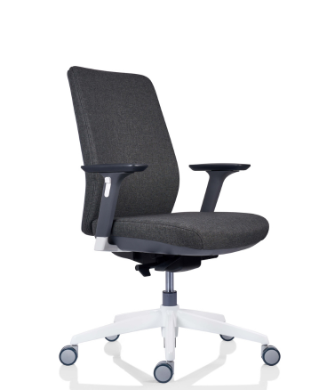 Scaun de birou Tesla Tapitat Gri Închis