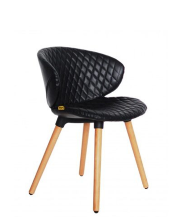 Scaun Cover Wood Negru