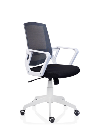 Scaun de birou Blanca Mesh Gri, Șezut Negru