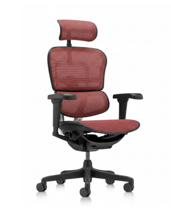 Scaun de birou Ergohuman 2 Ultra cu Tetieră, Cadru Negru, Mesh Scarlet