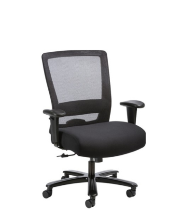 Scaun de birou MC-1037E XXL HD, Mesh Negru, Șezut Negru